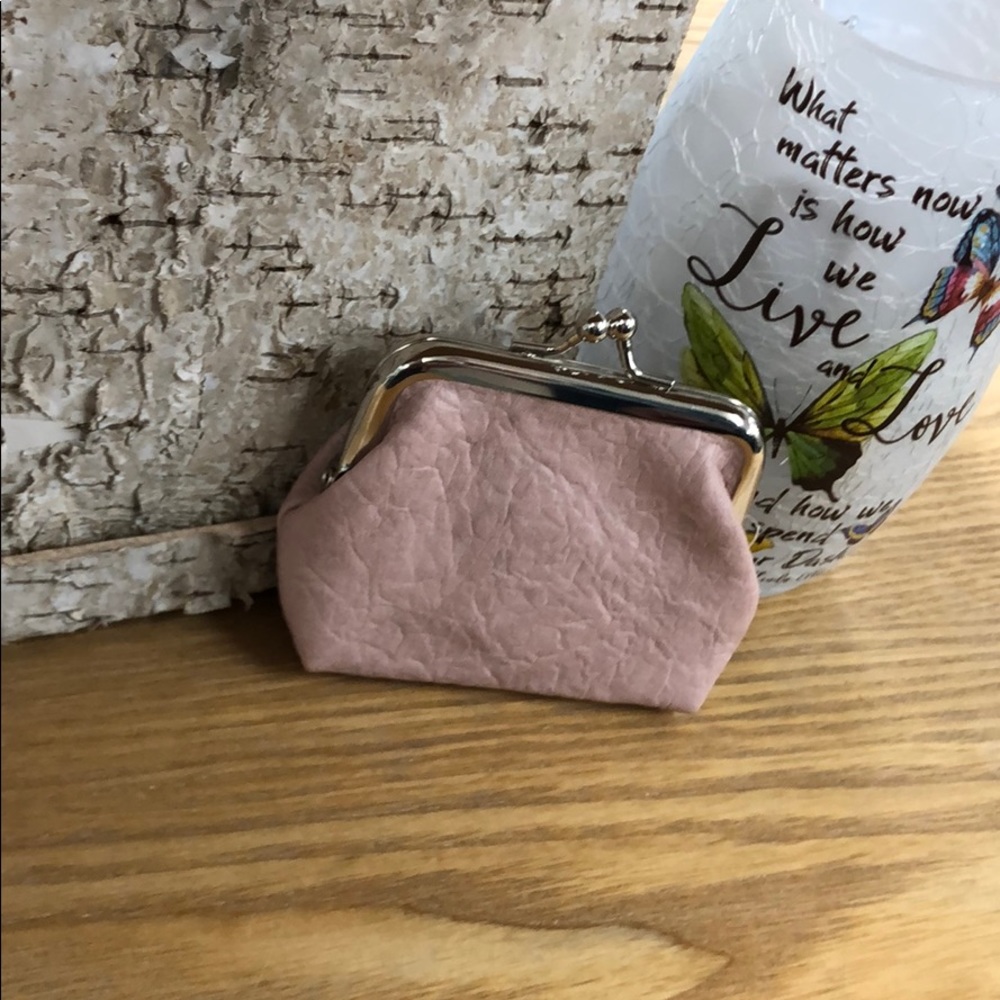 Pink coin purse